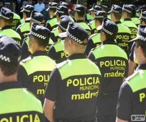 пазл Муниципальная полиция, Мадрид